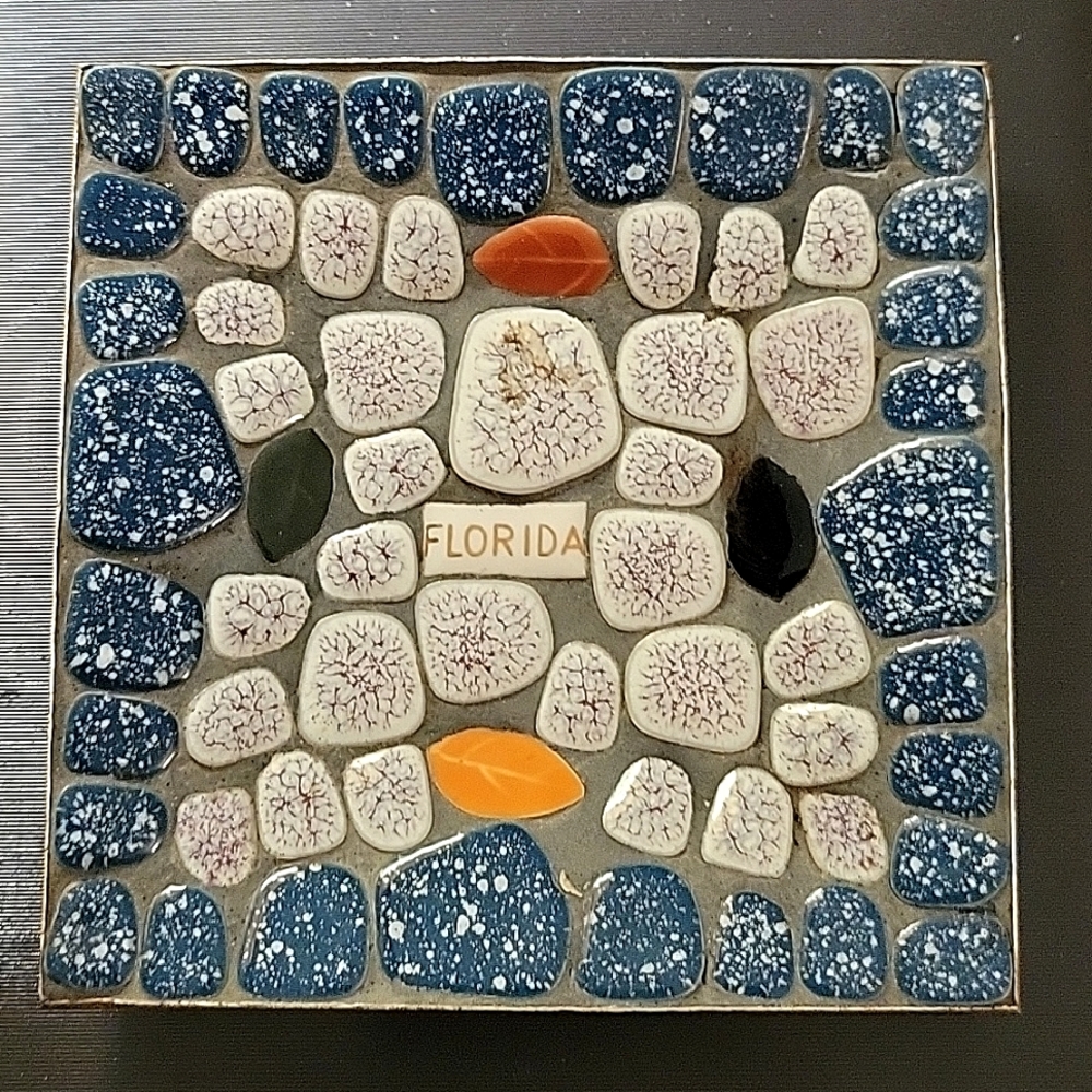 Vintage Florida Souvenir Trinket Tray.